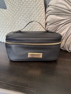 Versace Black and Gold Cosmetic Travel Case